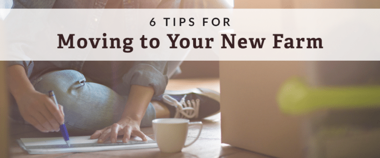 tips for moving to new farm