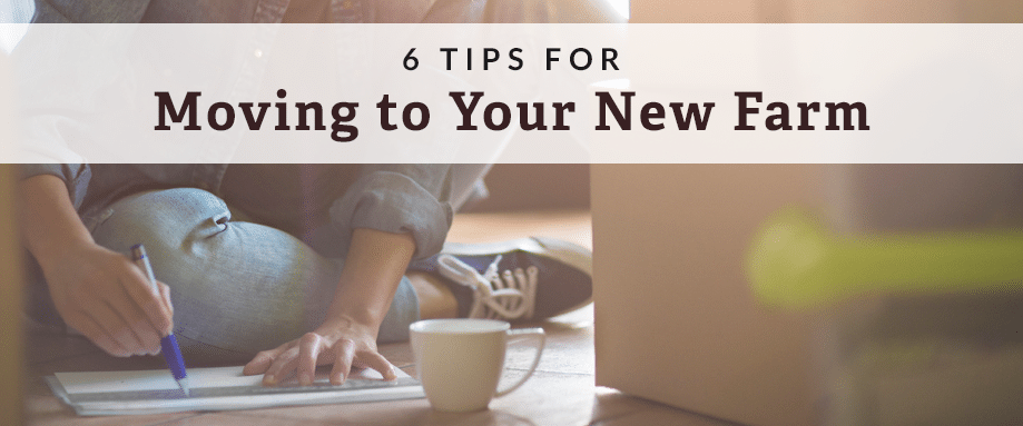 tips for moving to new farm