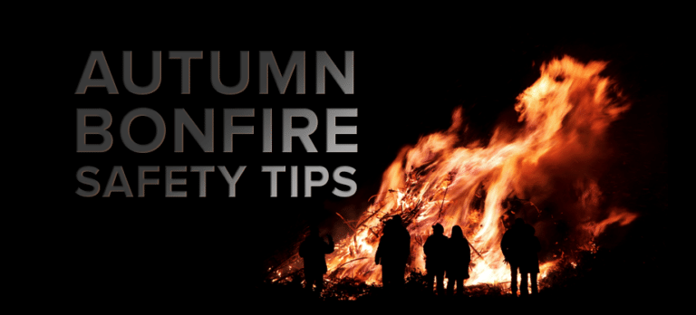 An image of fire with black background and texts that says safety tips