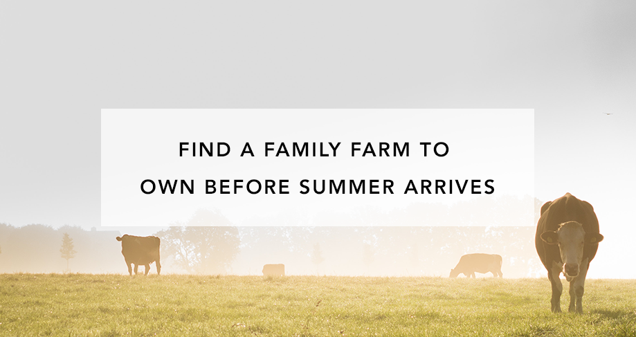 Find a Family Farm to Own Before Summer Arrives