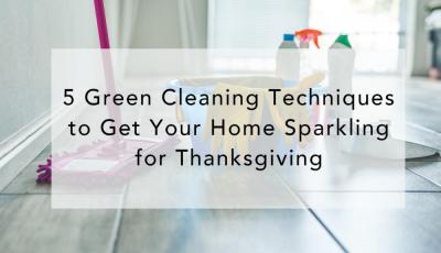 5 Green Cleaning Techniques to Get Your Home Sparkling for Thanksgiving